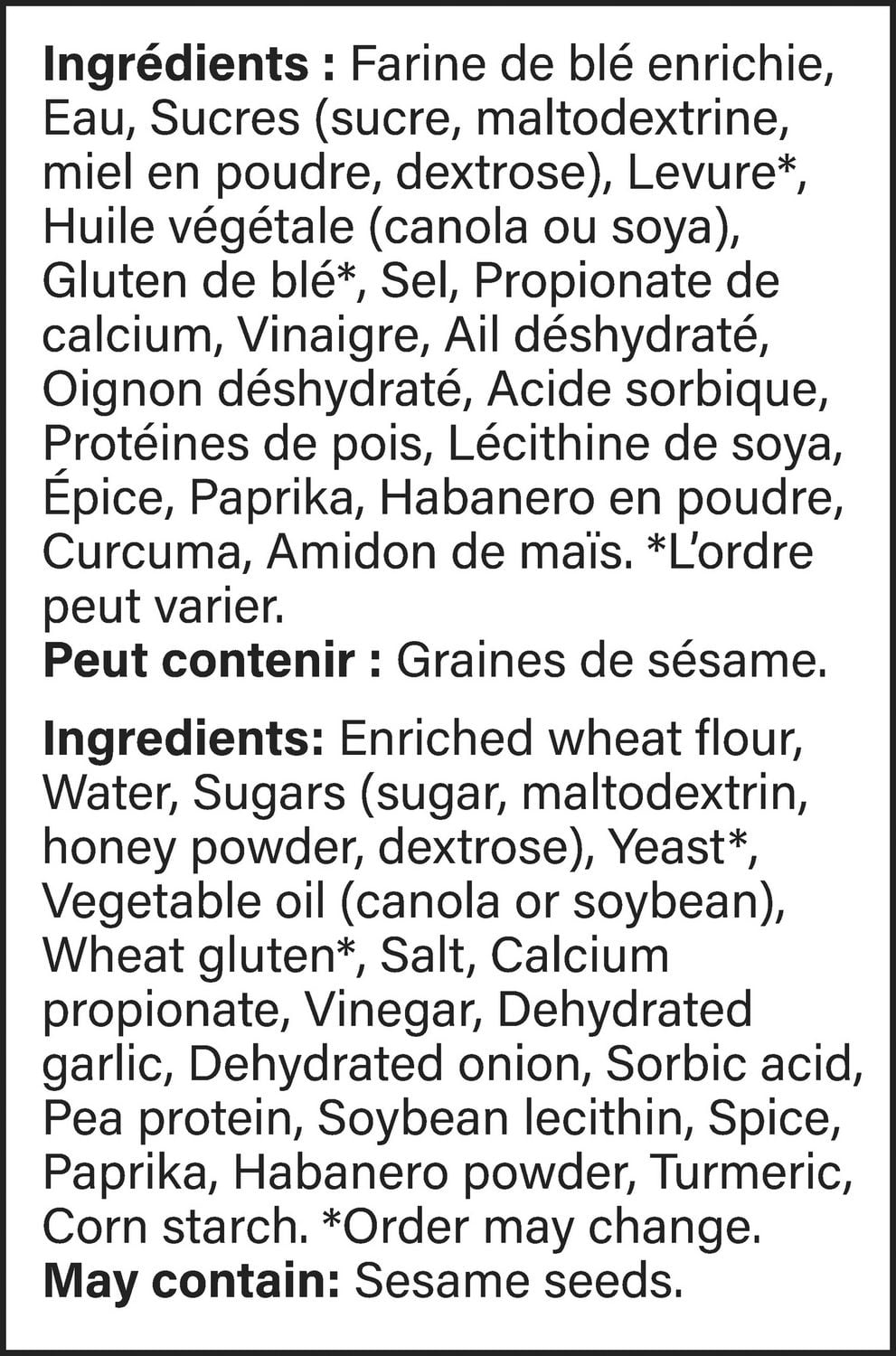 POM® Signature Spicy Habanero Burger Buns, Pack of 8