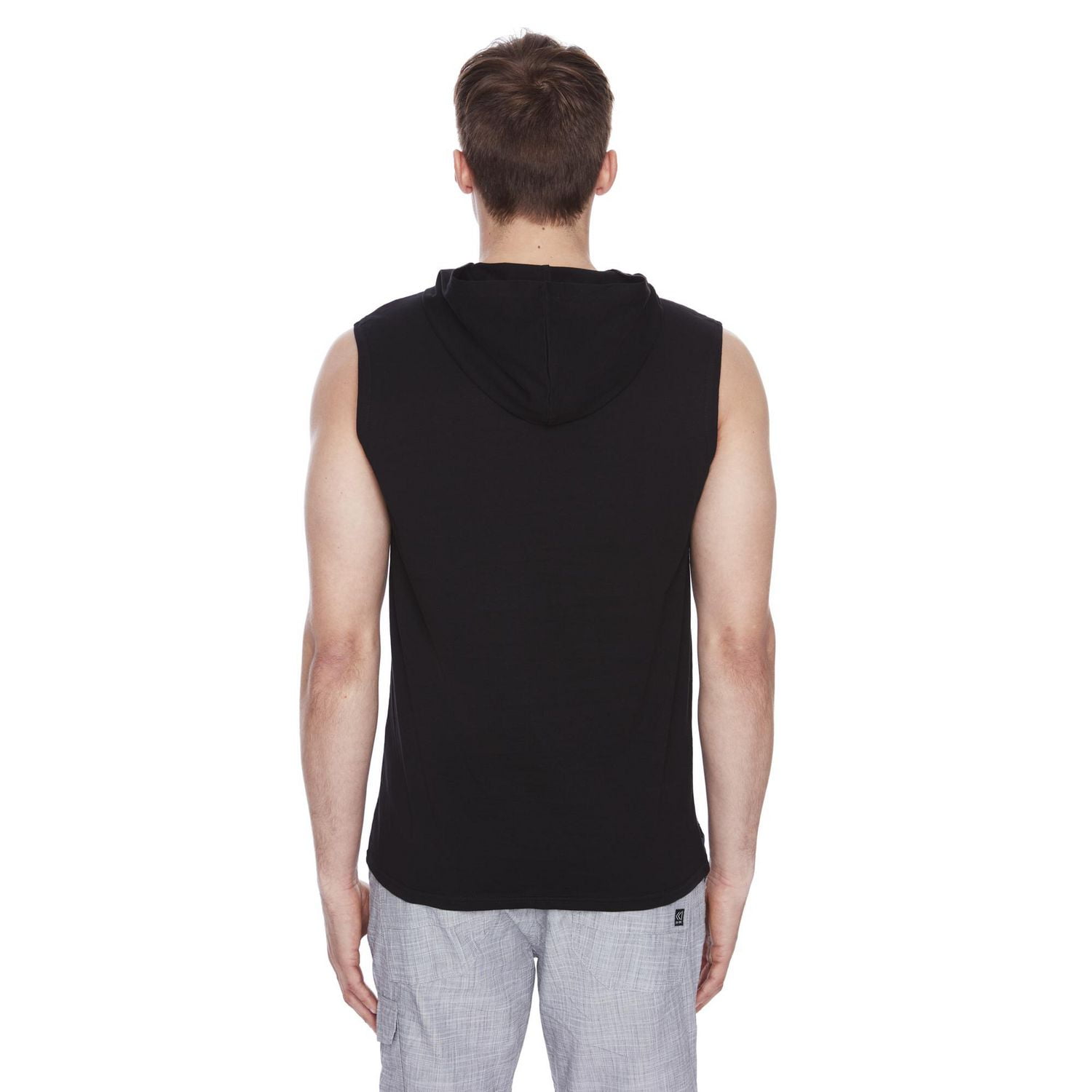 Débardeur à Capuche pour Homme Dark Black Tailles P-TTG