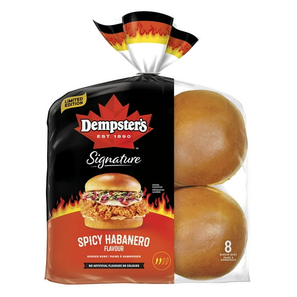 Dempster’s® Signature Spicy Habanero Burger Buns, Pack of 8