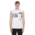 thumbnail image 1 of Dark Black Men's Hooded Tank Top, 1 of 6