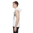 thumbnail image 4 of Dark Black Men's Hooded Tank Top, 4 of 6