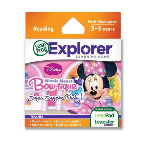 Cartouche de jeu LeapFrog Explorer™ : Disney Minnie Mouse Bowtique Super  Surprise Party! - Version anglaise 