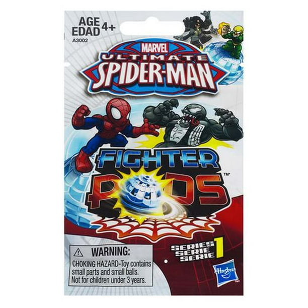MARVEL ULTIMATE SPIDER-MAN FIGHTER PODS - Emballage de 2 figurines