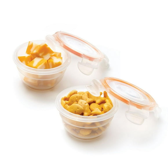 Starfrit LocknLock Easy Match 2 x 3 oz / 100 ml Round Containers, Nestable and stackable