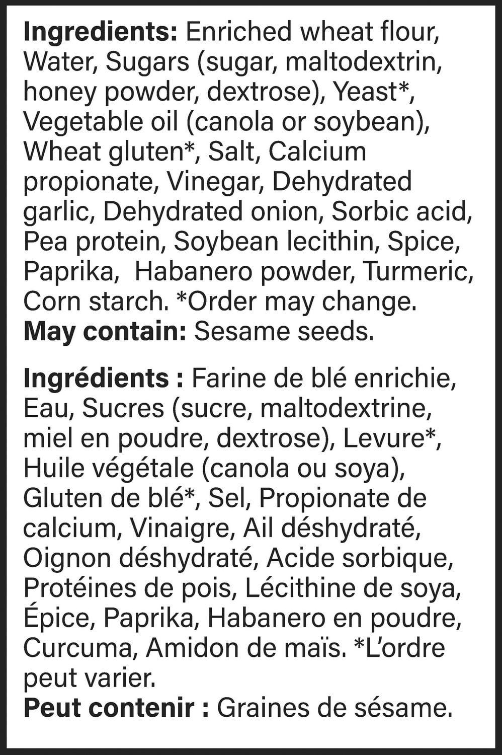 Pains à hamburger au habanero épicé Dempster's Emb. De 8