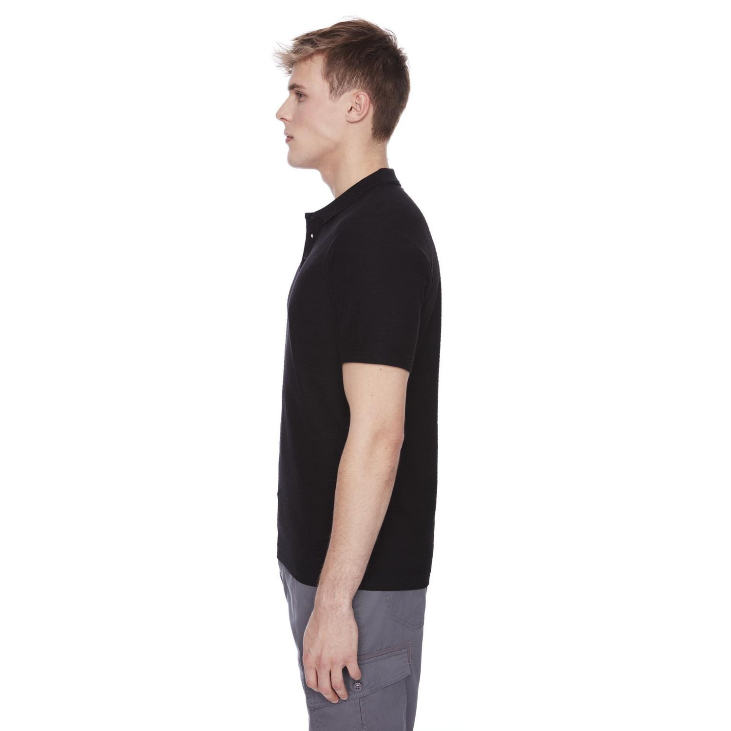 Polo à manches courtes Dark Black