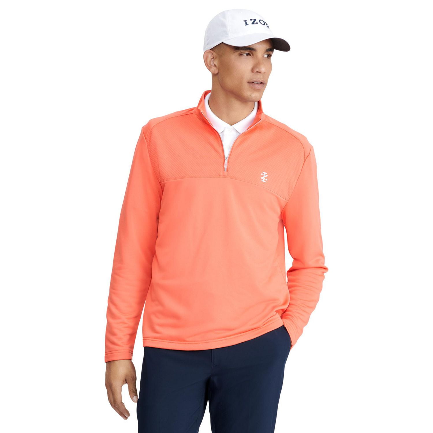 IZOD MENS GOLF QUARTER ZIP HYDRASHIELD