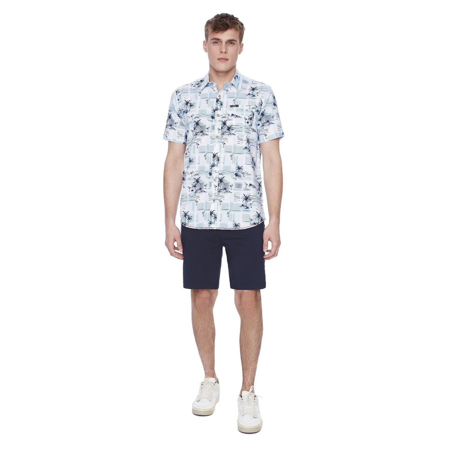 Dark Black Men's Pull-On Short - Navy, Sizes 30-40