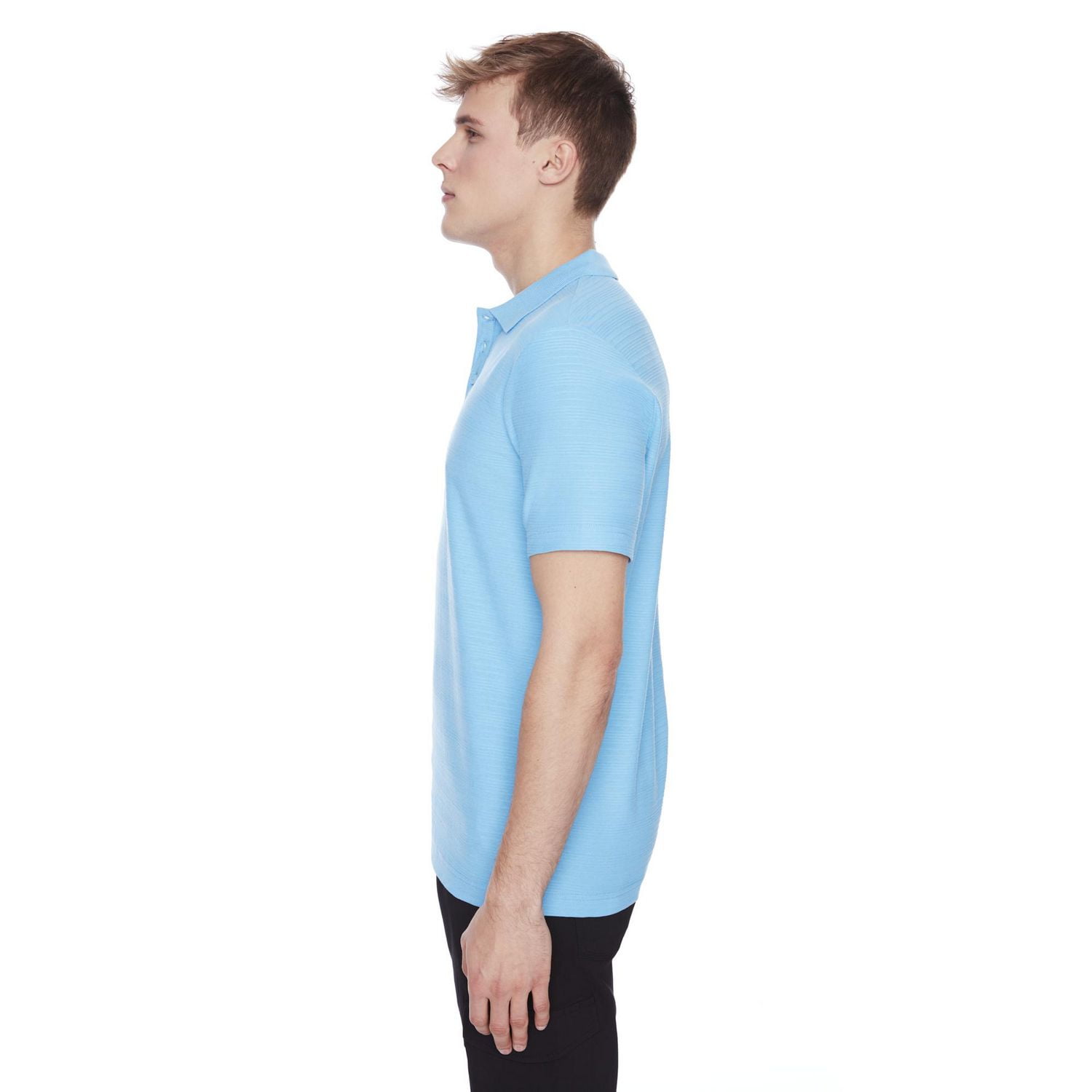 Dark Black Men's Short-Sleeve Polo