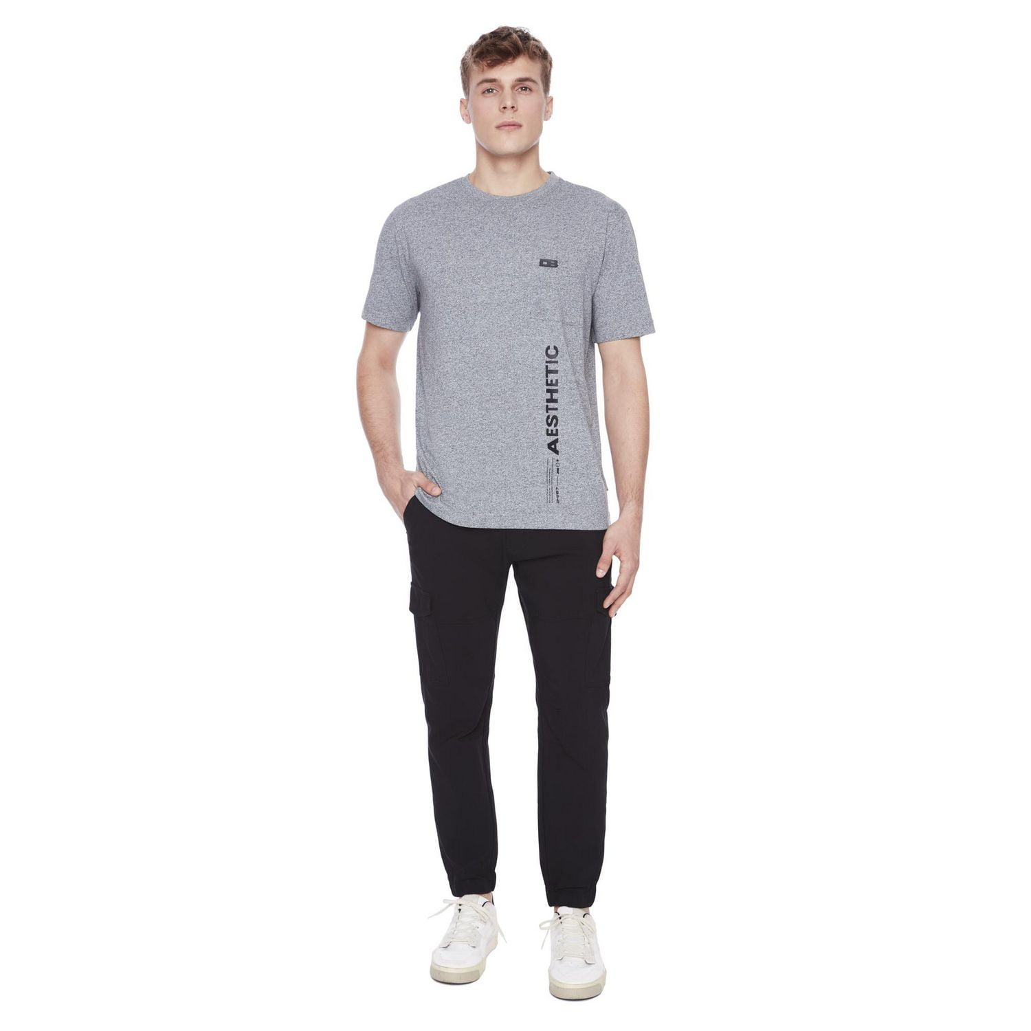 Tee-shirt manches courtes Dark Black