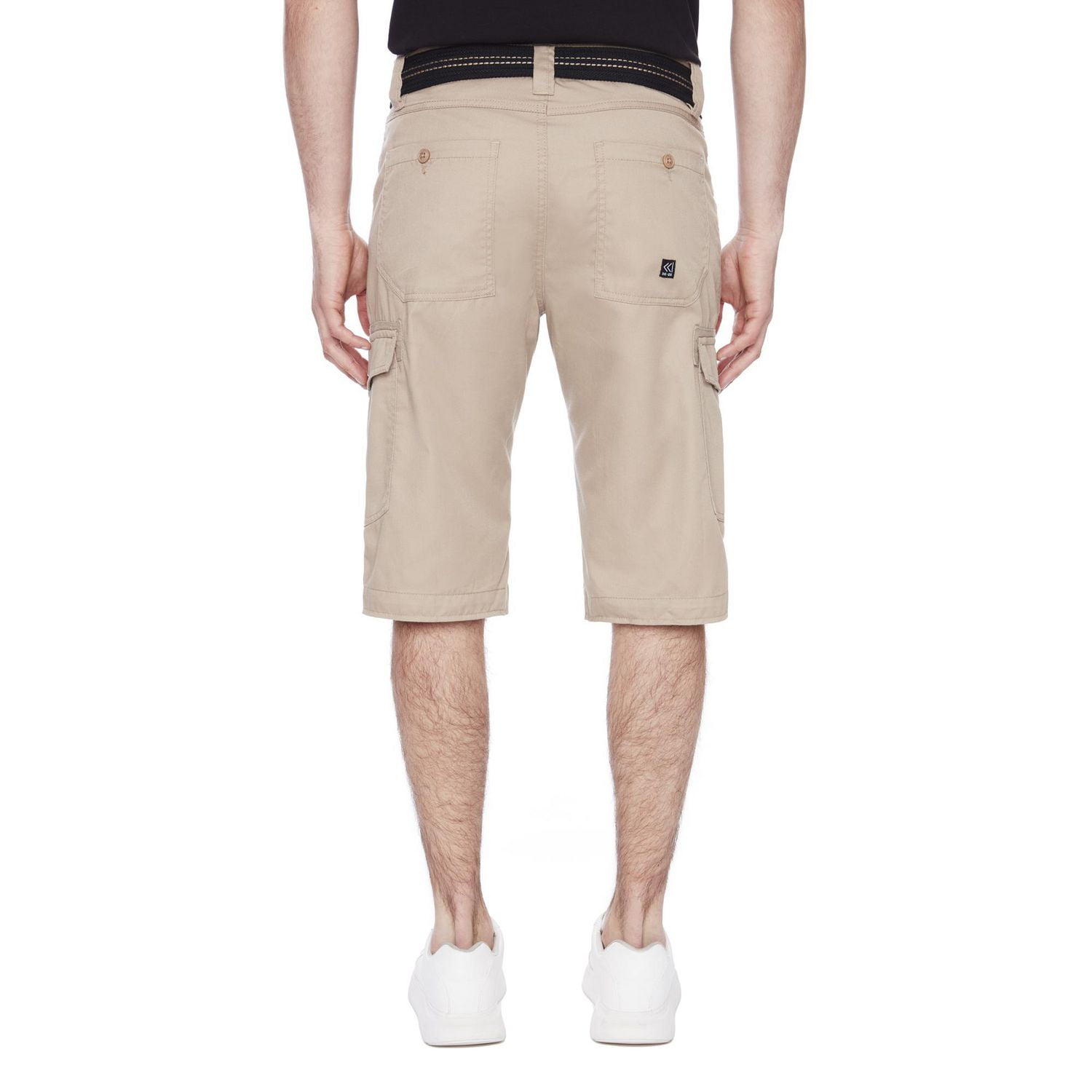 Capri Cargo à ceinture pour homme de Dark Black - Beige Tailles P-TTG