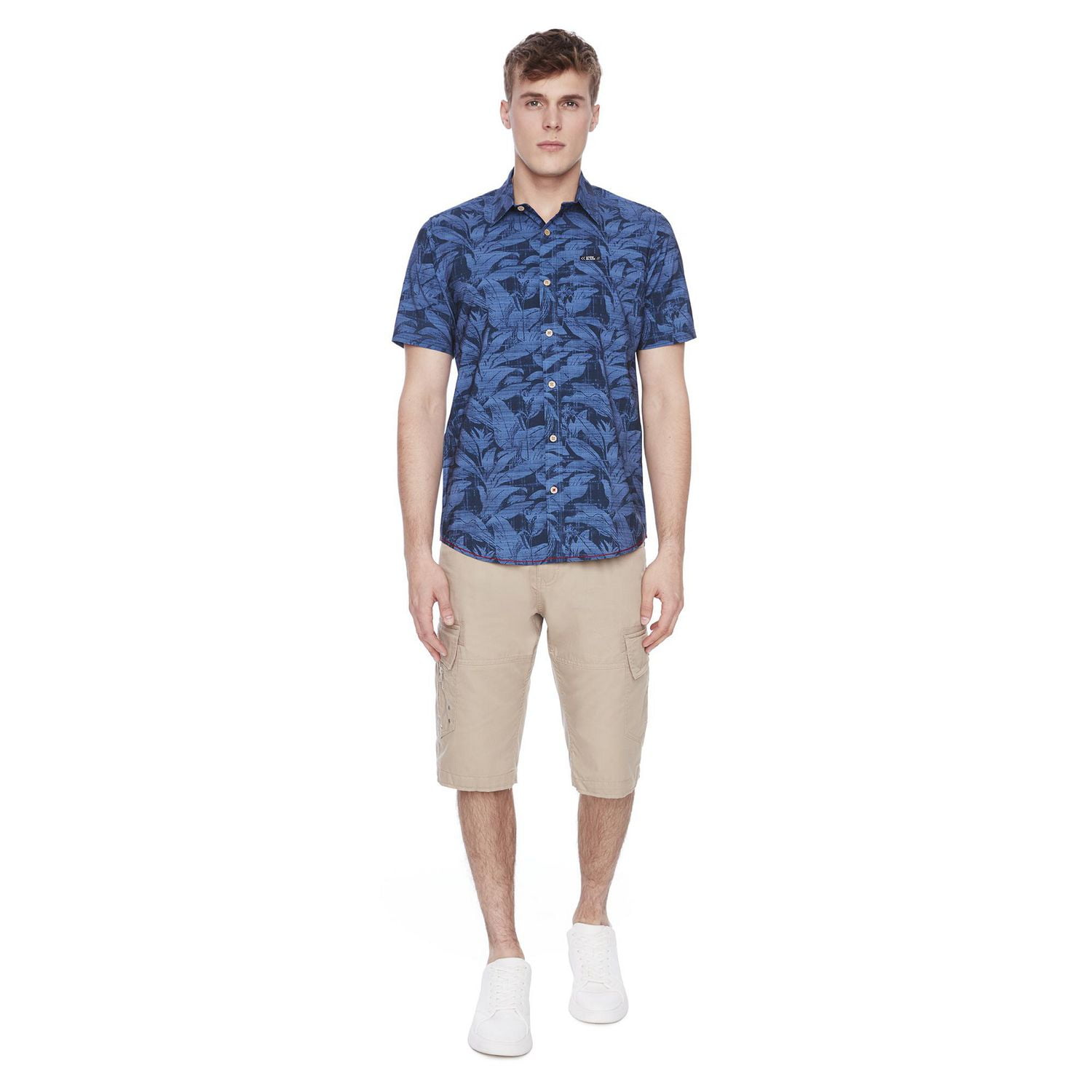 Capri Cargo à ceinture pour homme de Dark Black - Beige Tailles P-TTG