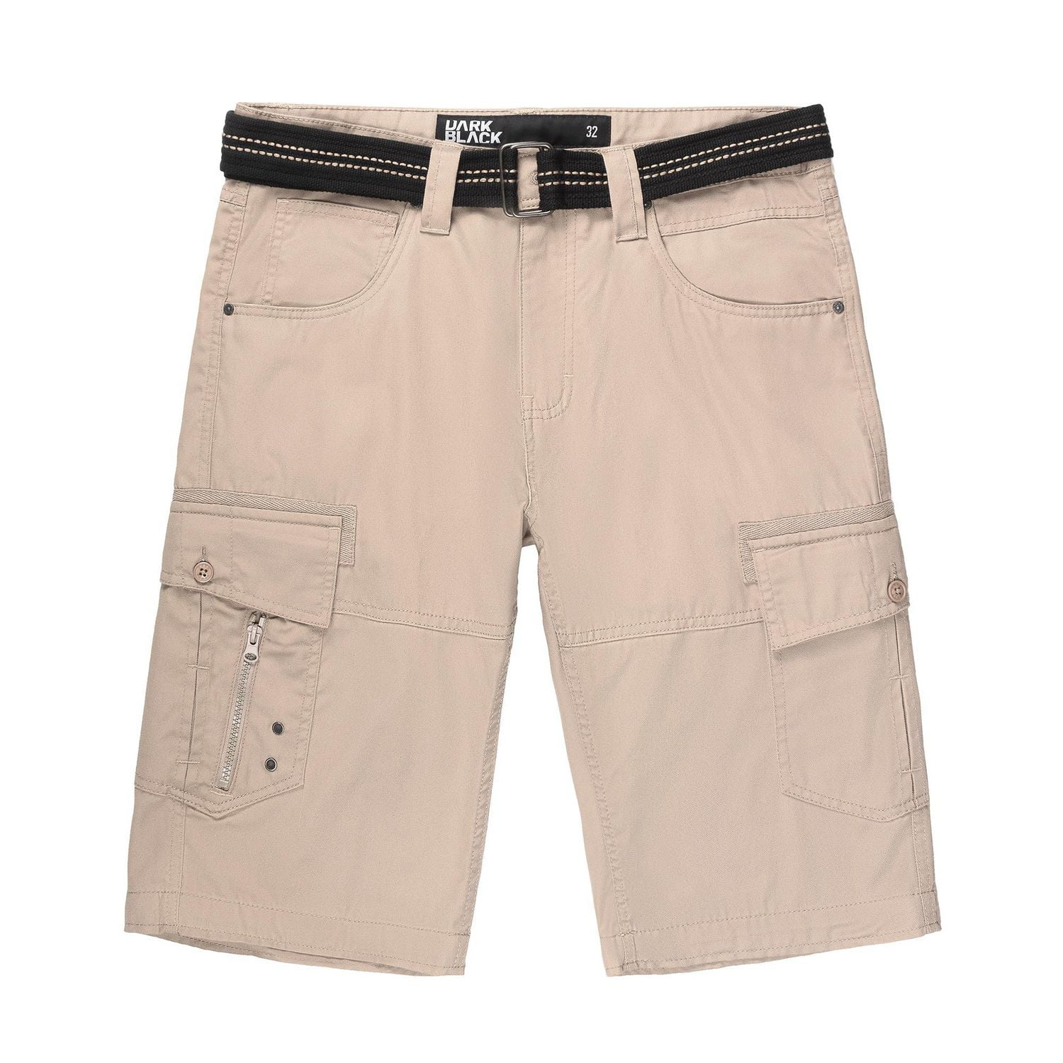 Capri Cargo à ceinture pour homme de Dark Black - Beige Tailles P-TTG