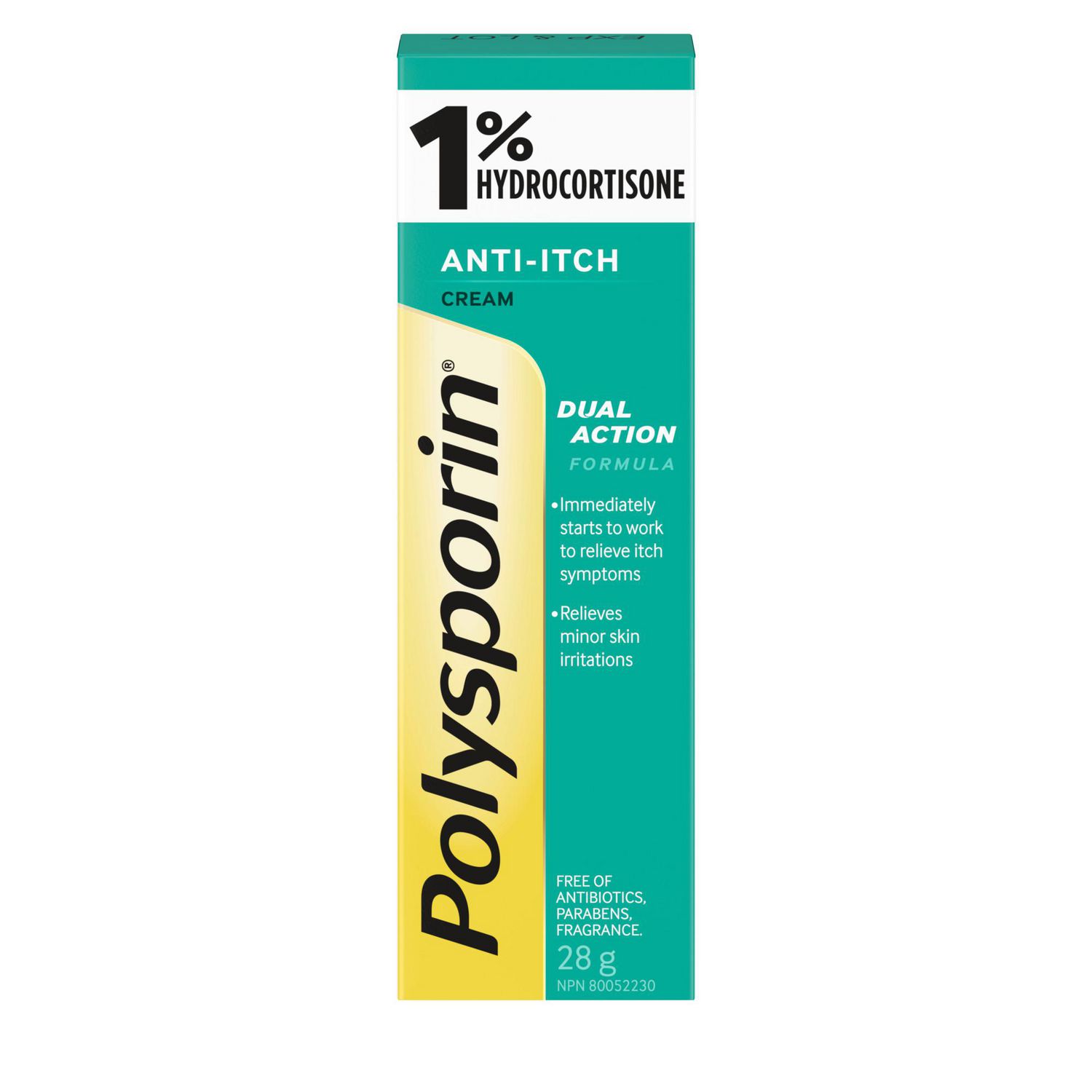 Polysporin Démangeaison Crème à 1%, 28 g