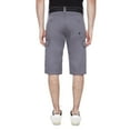 thumbnail image 3 of Dark Black Men's Belted Cargo Capri Short - Grey, 3 of 6