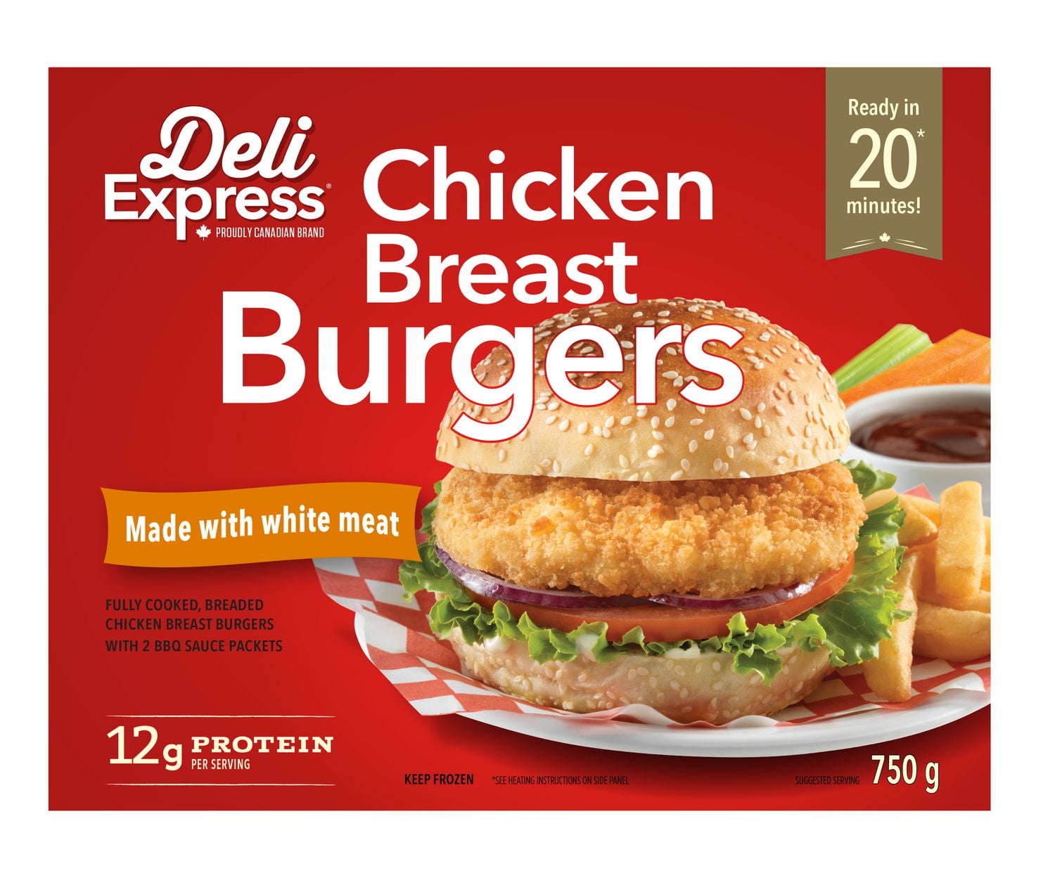 Deli Express Chicken Breast Burgers Walmart Canada