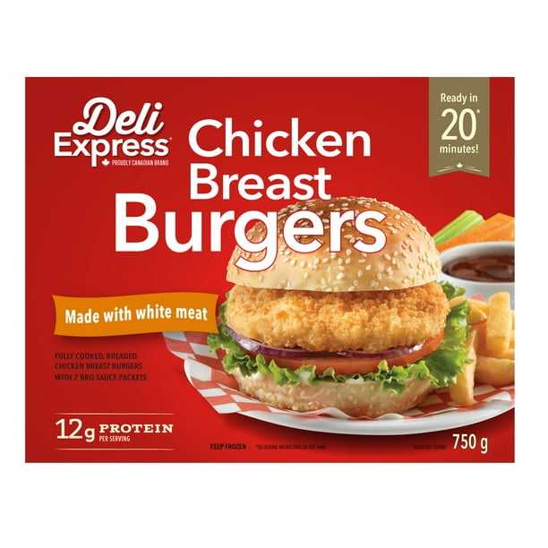 Deli Express Chicken Breast Burgers Walmart.ca