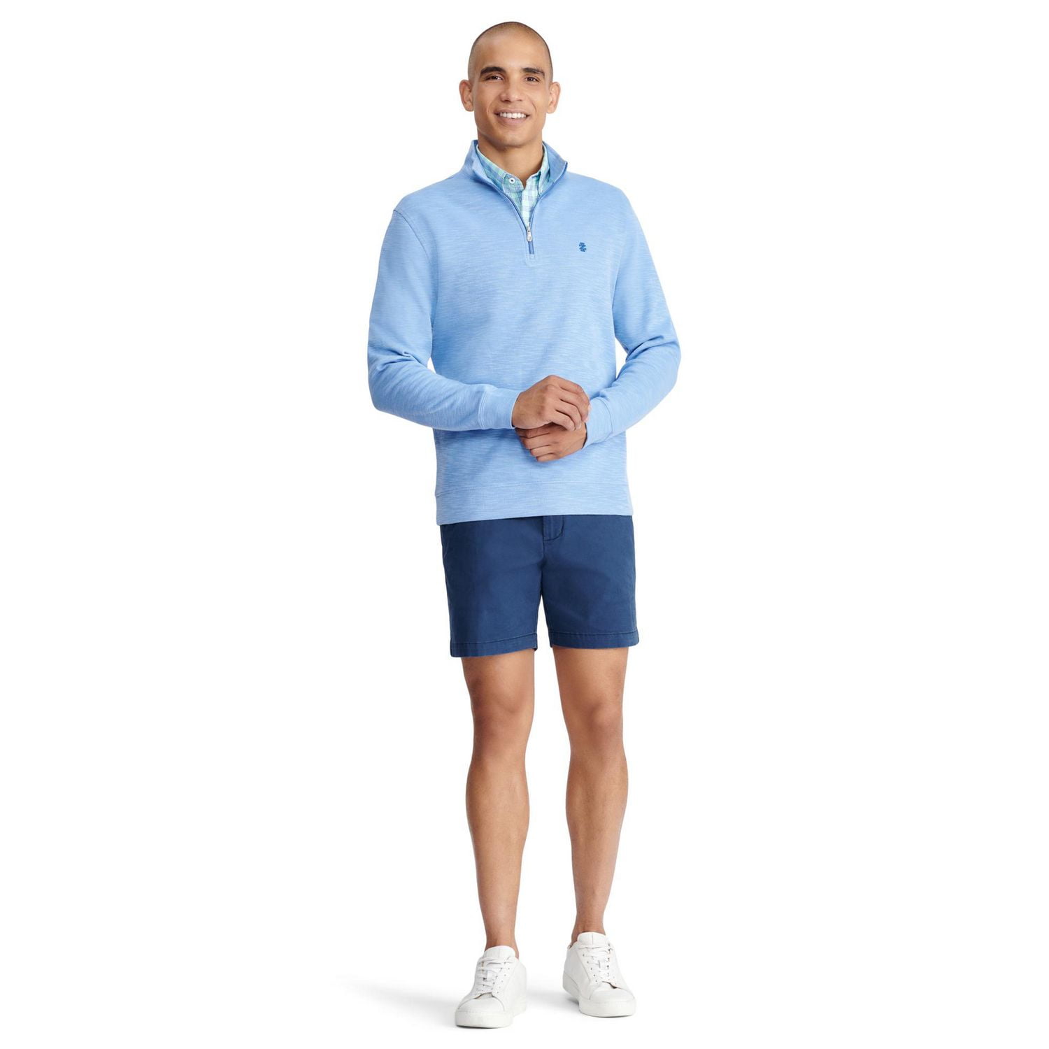 IZOD MENS PERFORMANCE QUARTER ZIP FLEECE