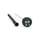 Thermomètre numérique AccuChef, noir et acier inoxydable avec couvercle de sonde, modèle 2240 Enregistre la température interne – image 1 sur 7