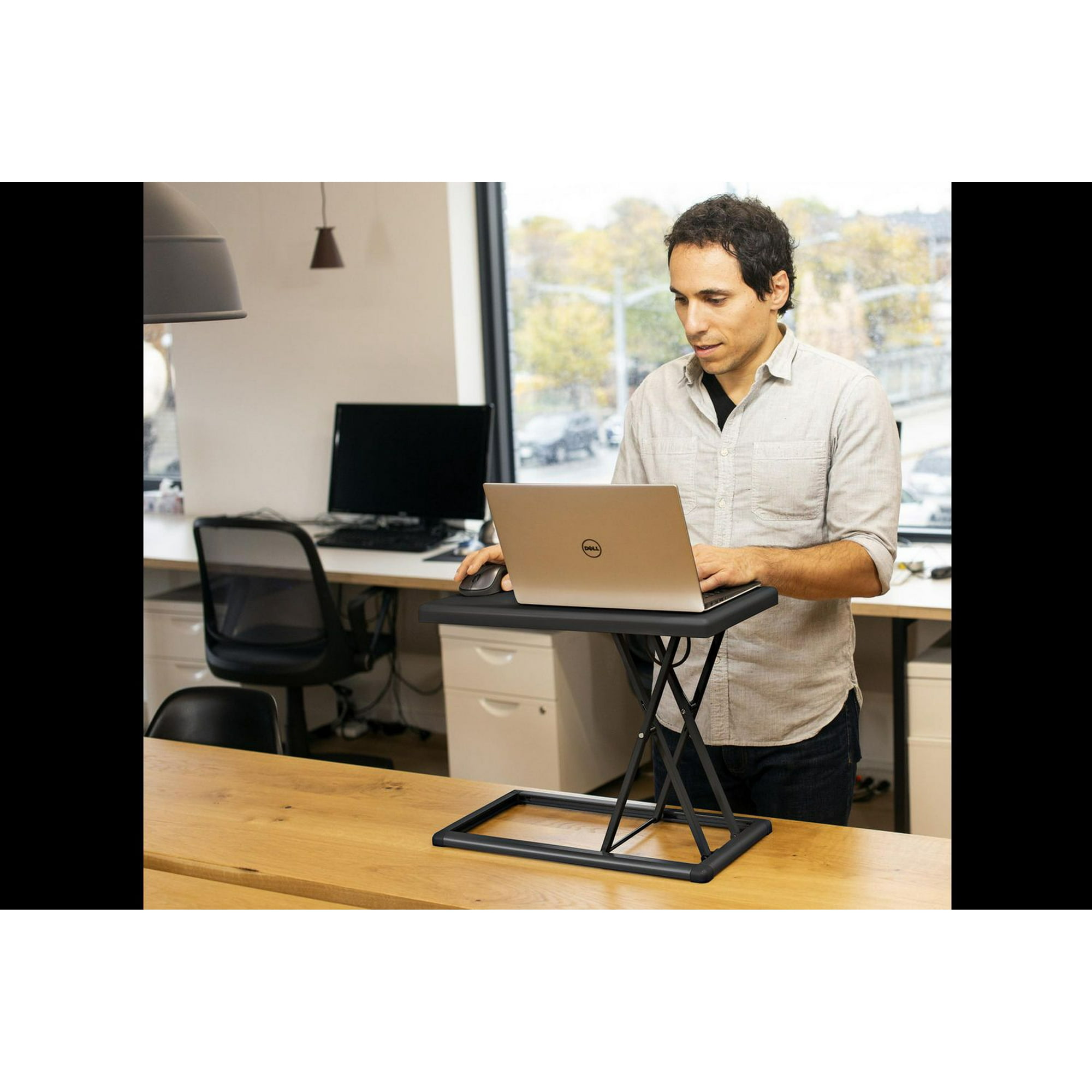 Height Adjustable Standing Desk, Mobile Computer Rolling Desk