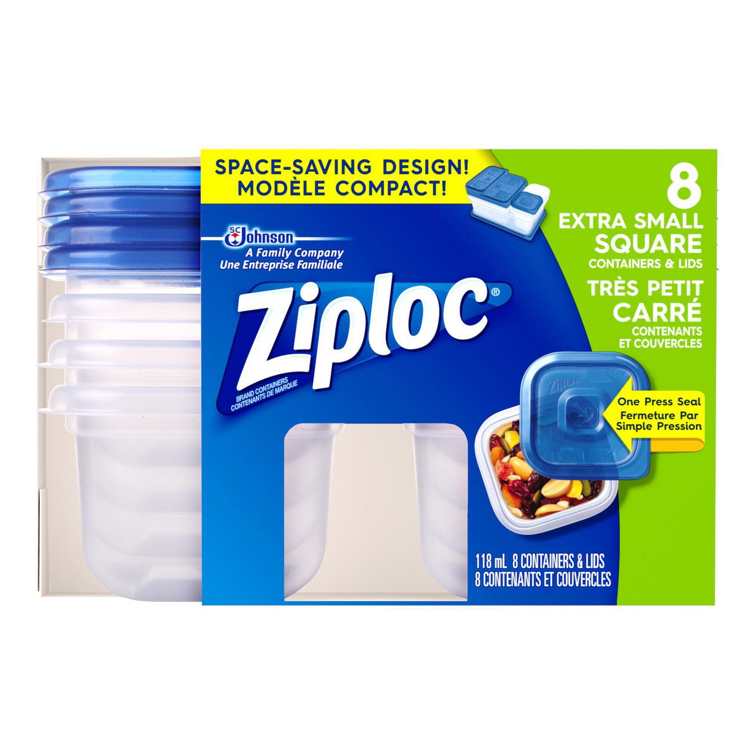 Ziploc® Food Storage Containers with Smart Snap Technology