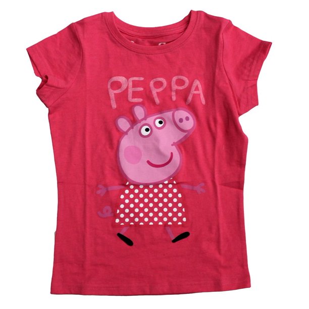 T-shirt à imprimé Peppa Pig à manches courtes pour filles
