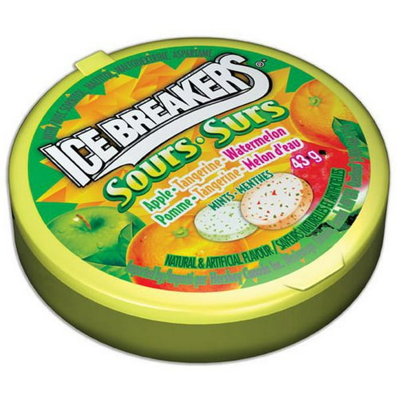 Menthes à saveur de fruits ICE BREAKERS sures, 43 g 42 g