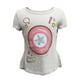 T-shirt haut-bas « Hero Shield » de Marvel Classic à manches courtes pour filles – image 1 sur 2