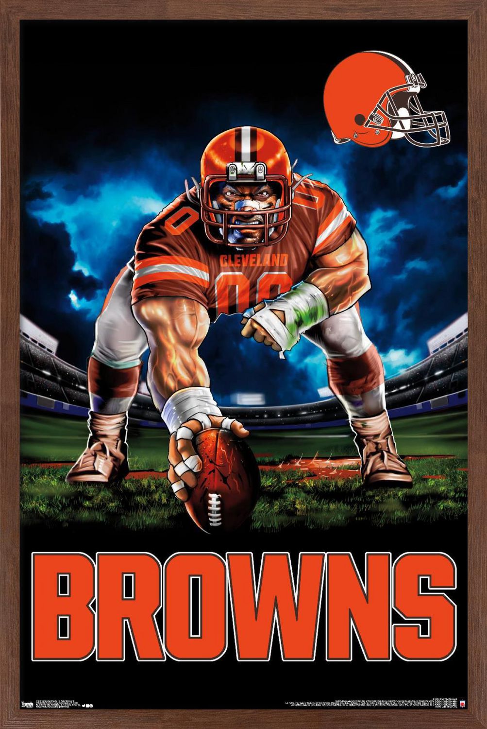 NFL Cleveland Browns - Logo 21 Wall Poster, 22.375 x 34