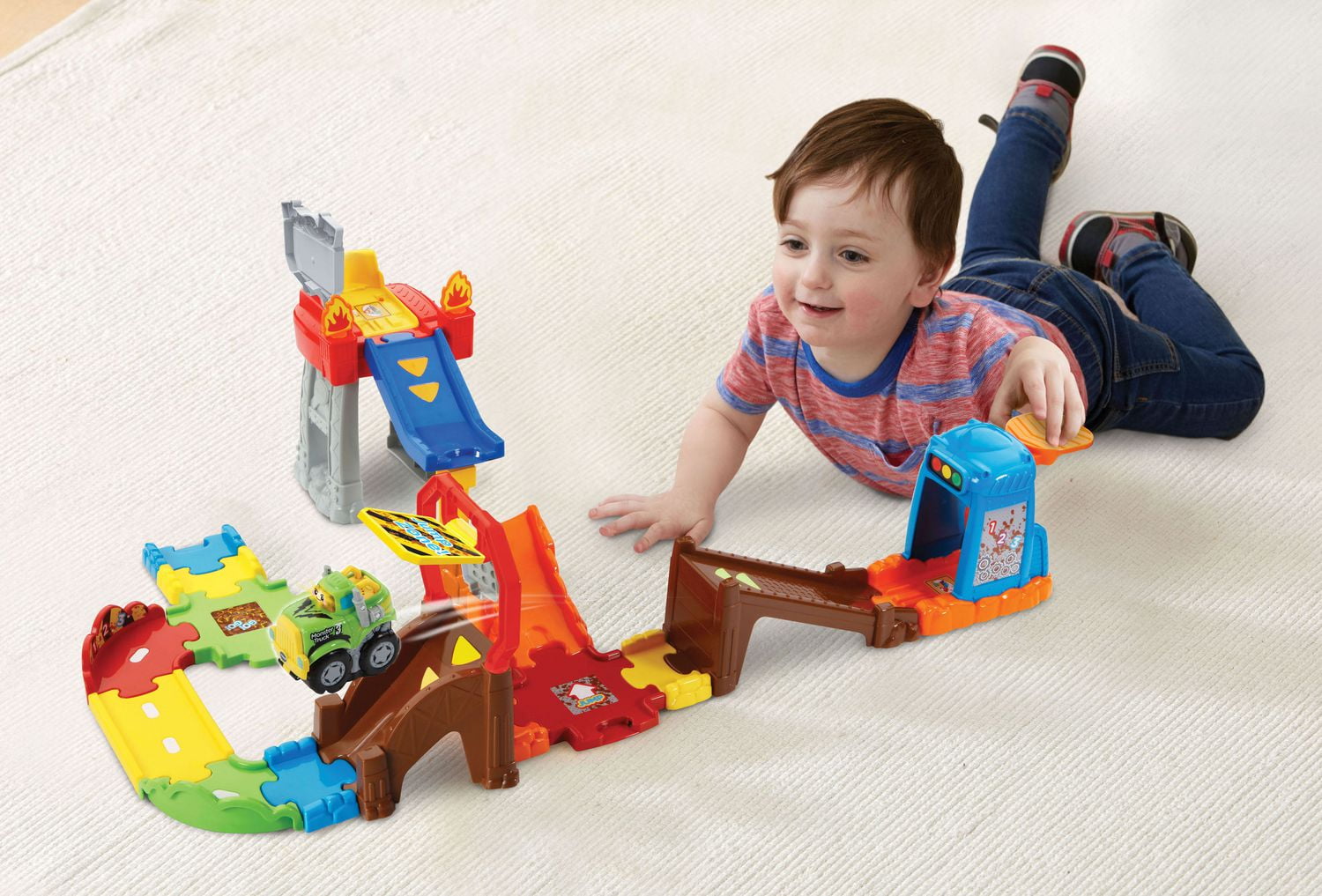 vtech go go smart wheels press & race monster truck rally