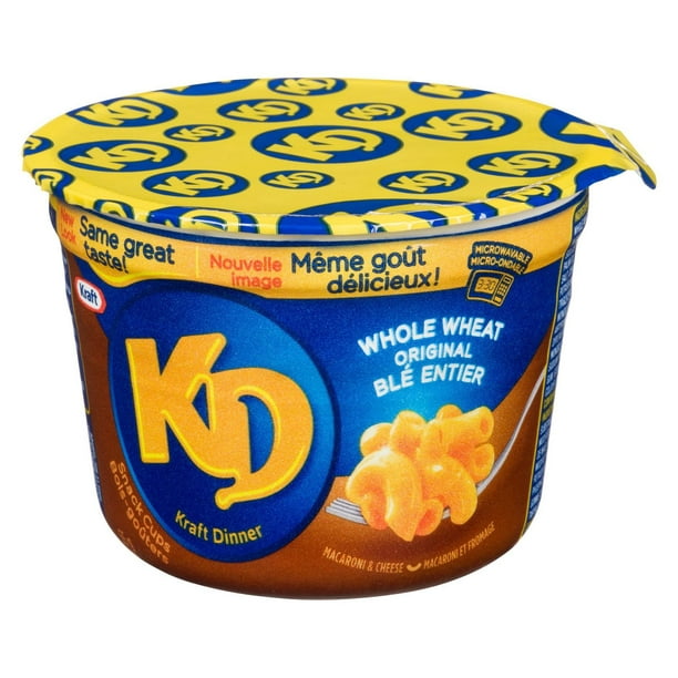 Bols-goûters de macaroni et fromage Kraft Dinner de blé entier Original
