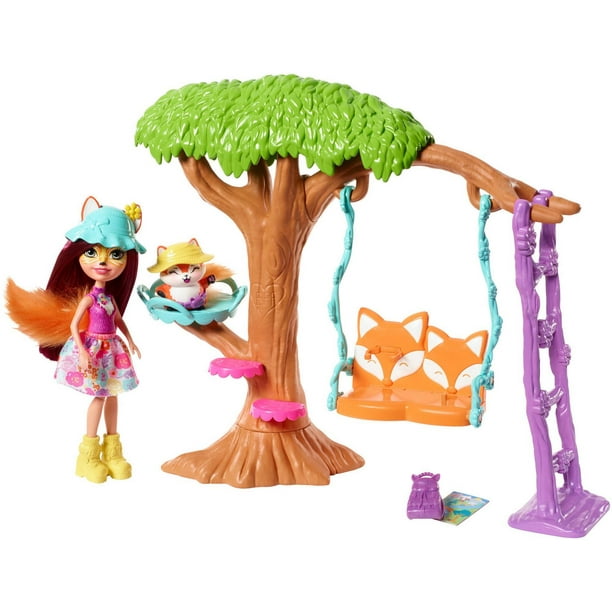 Enchantimals Felicity Fox Doll & Flick Figure - 6-inch Doll With Animal Ears And Tail