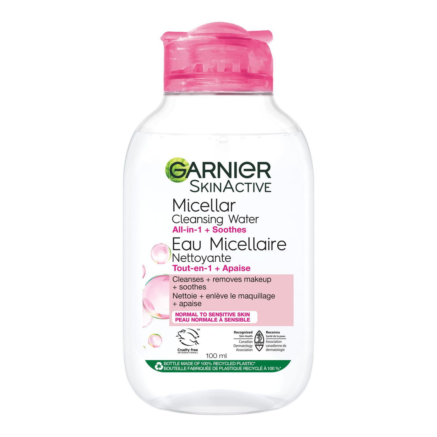 Garnier Skin ACTIVE Micellar Water for Normal And Sensitive Skin, 100 ...