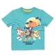 Paw Patrol Toddler Boys 2 piece short set.The outfit has a short sleeve tee shirt and shorts which have an elastic waist band with draw string and - image 2 of 5