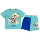 Paw Patrol Toddler Boys 2 piece short set.The outfit has a short sleeve tee shirt and shorts which have an elastic waist band with draw string and - image 1 of 5