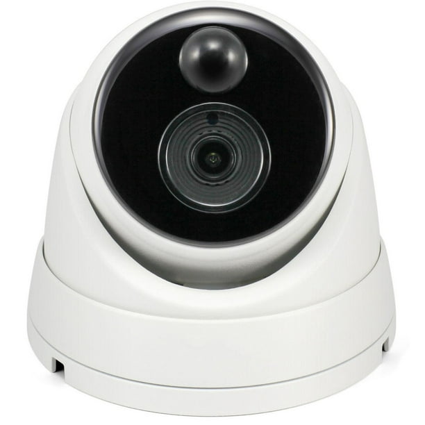 Caméra de sécurité extérieure à détection thermique True Detect Swann de type dôme 5MP - Blanc