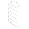 thumbnail image 3 of Étagère à 5 tablettes collection Smart Basics de Meubles South Shore, 3 of 5