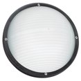 thumbnail image 1 of Aurora Lindstrom 1-Light Black Outdoor Bulkhead Sconce, 1 of 1