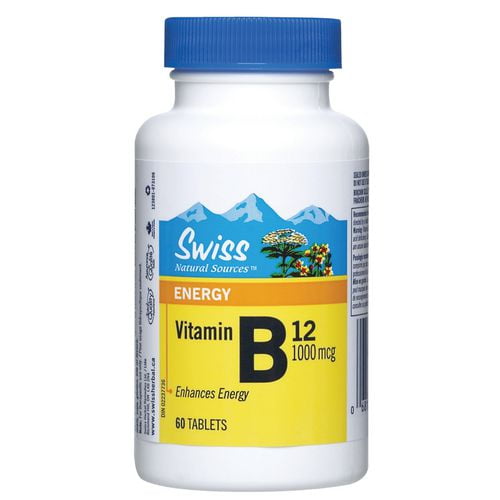 Swiss Herbal Remedies Ltd Swiss Natural™ Vitamin B12 1000mcg Tablets 60