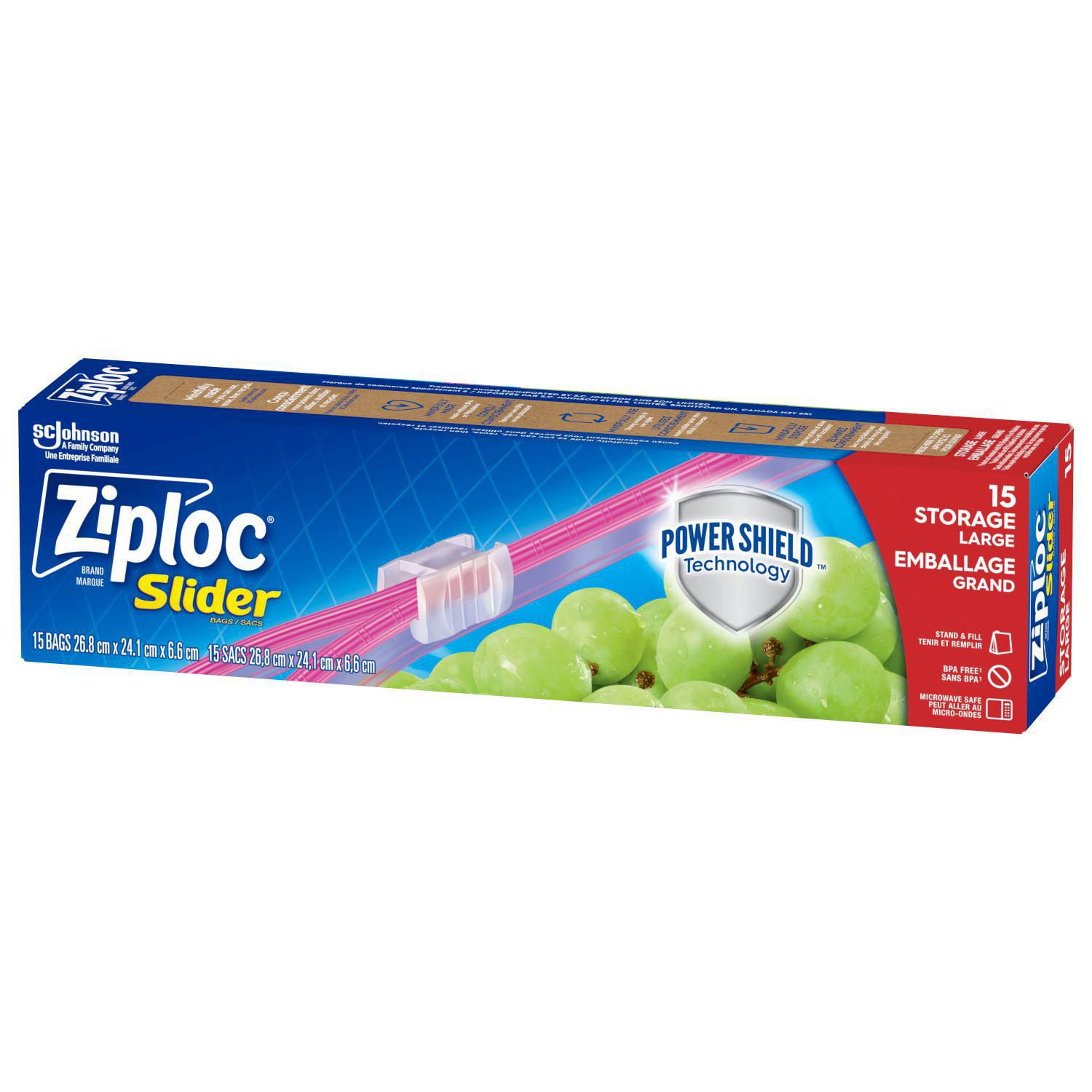 Ziploc slider clearance bags