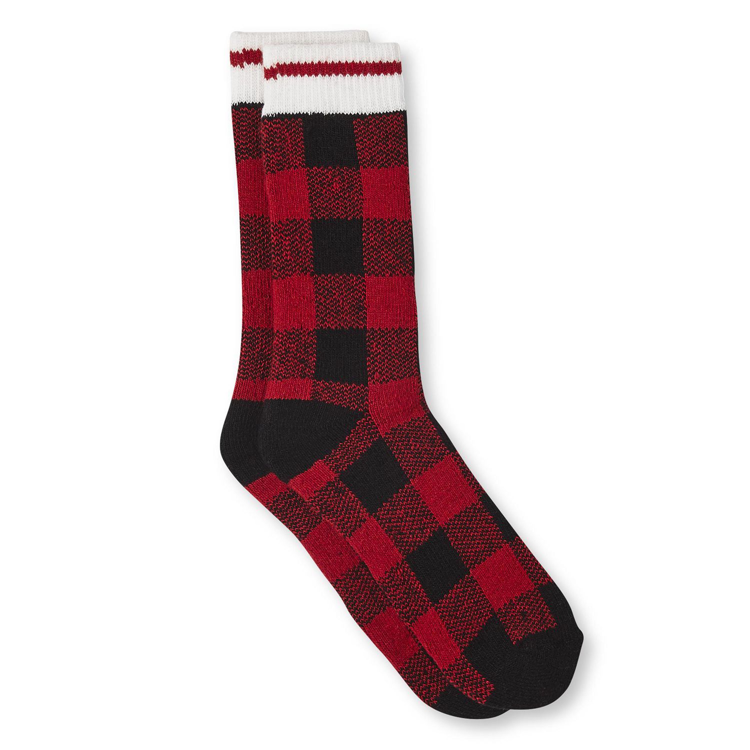 Canadiana Men's Thermal Buffalo Check Socks 2-Pack | Walmart Canada