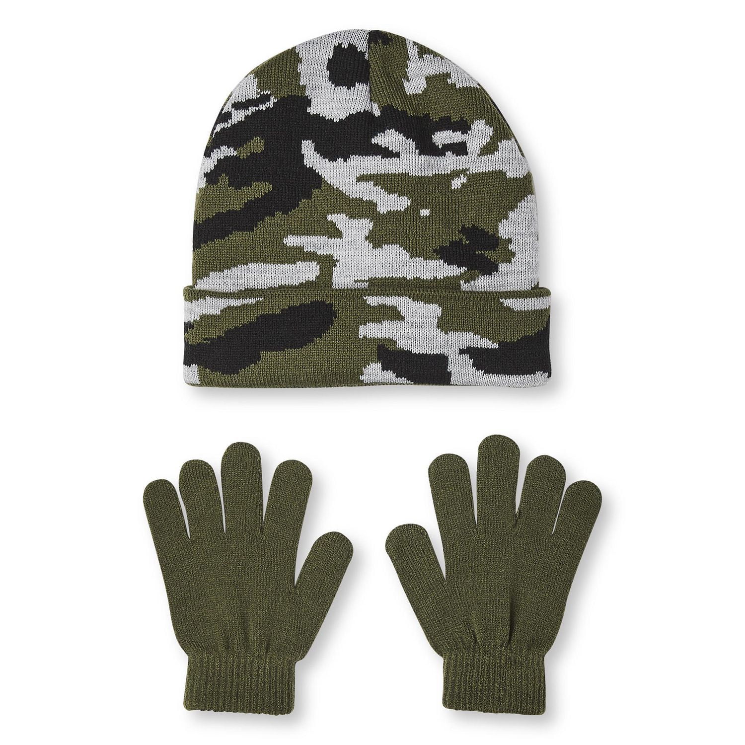 Ensemble avec chapeau camouflage et gants George pour garçons