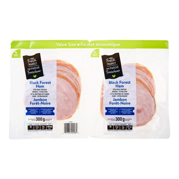 Your Fresh Market Black Forest Ham (Value Size), 2 x 300 g