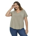 thumbnail image 1 of George Plus Women's V-Neckline Tee, 1 of 6