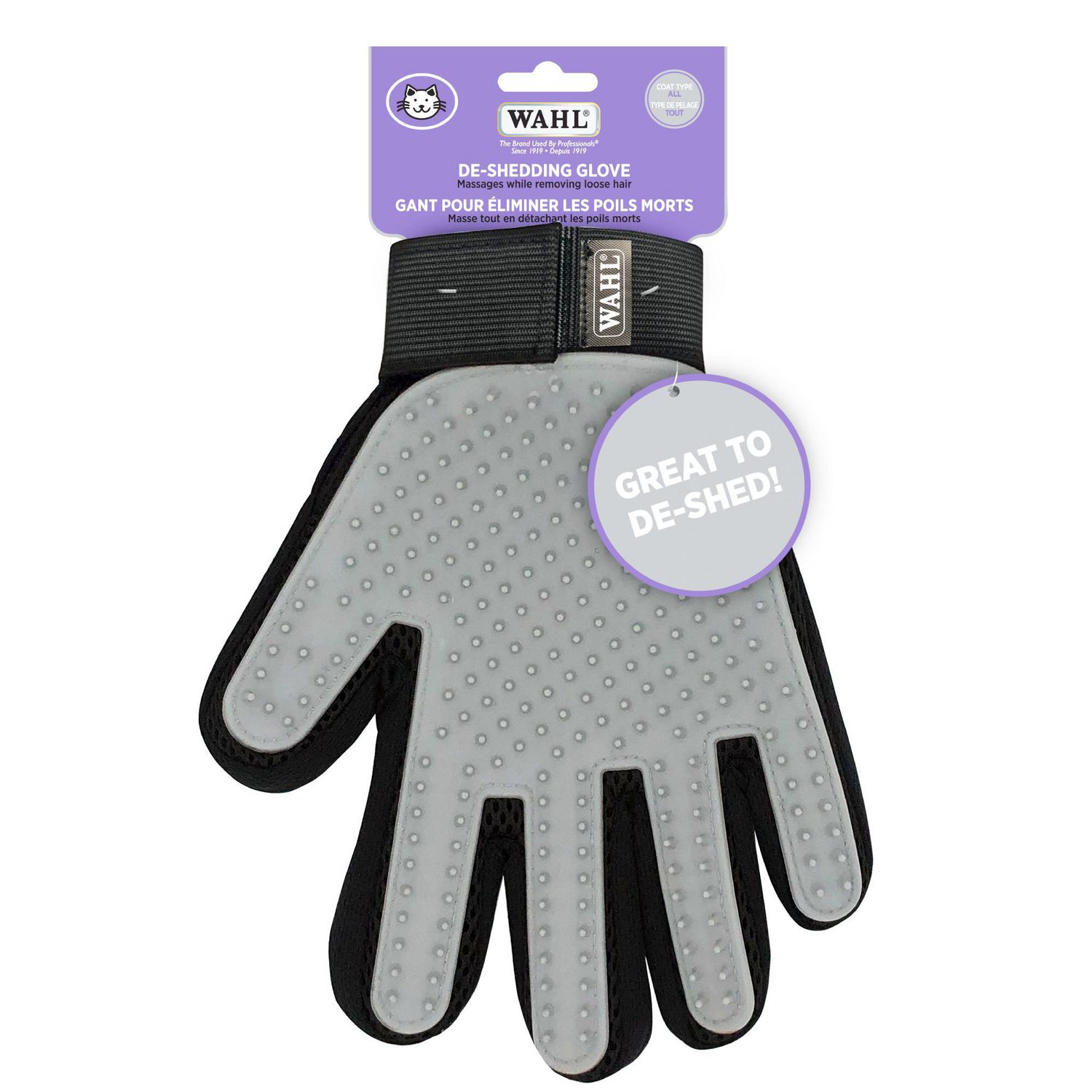 Patent pet shedding sales & grooming glove