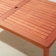 Ensemble de table et chaises à manger se composant de 5 pièces en bois pour patio extérieur Malibu avec Chaises Empilables – image 4 sur 7