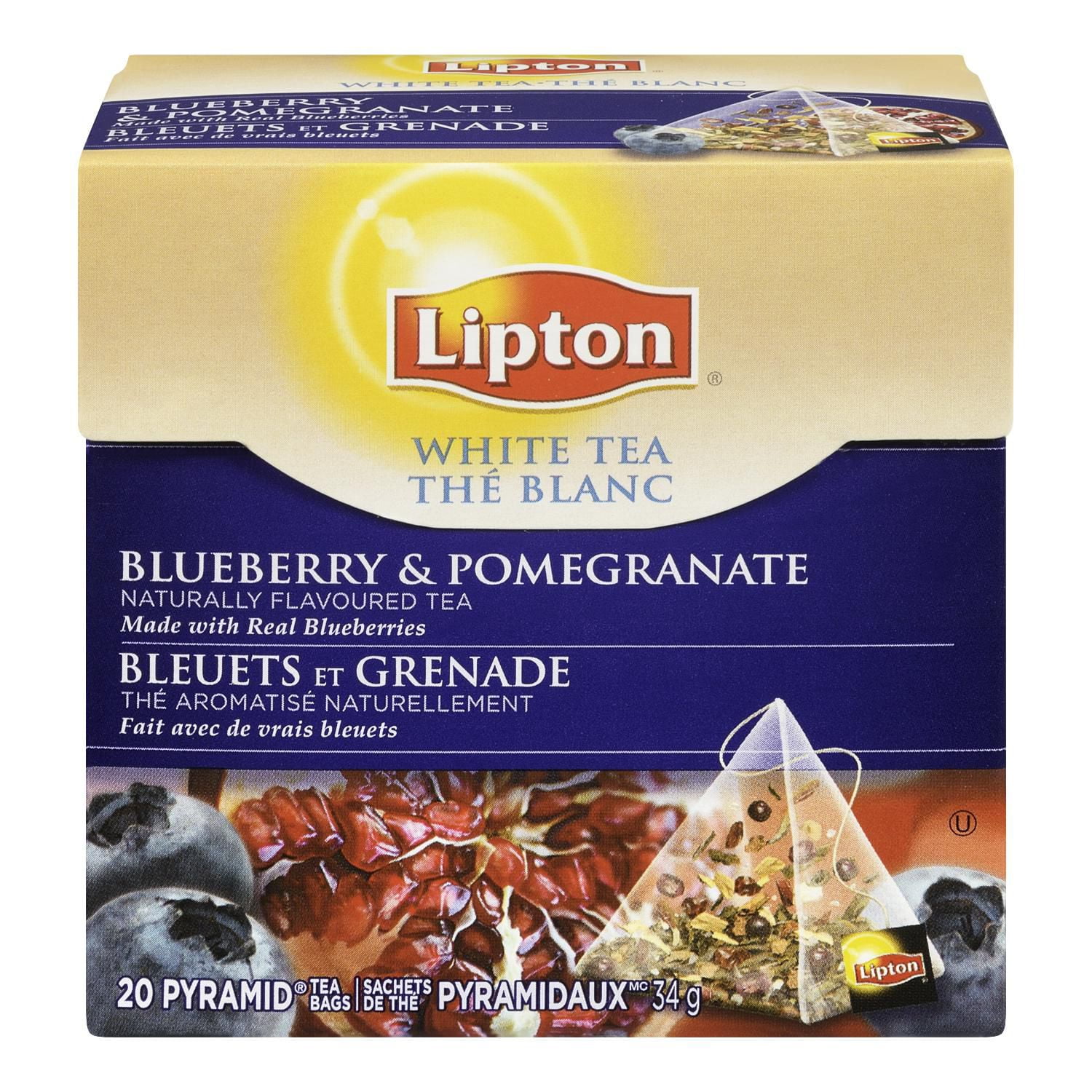 Lipton Blueberry and Pomegranate White Tea Bags Pack of 20