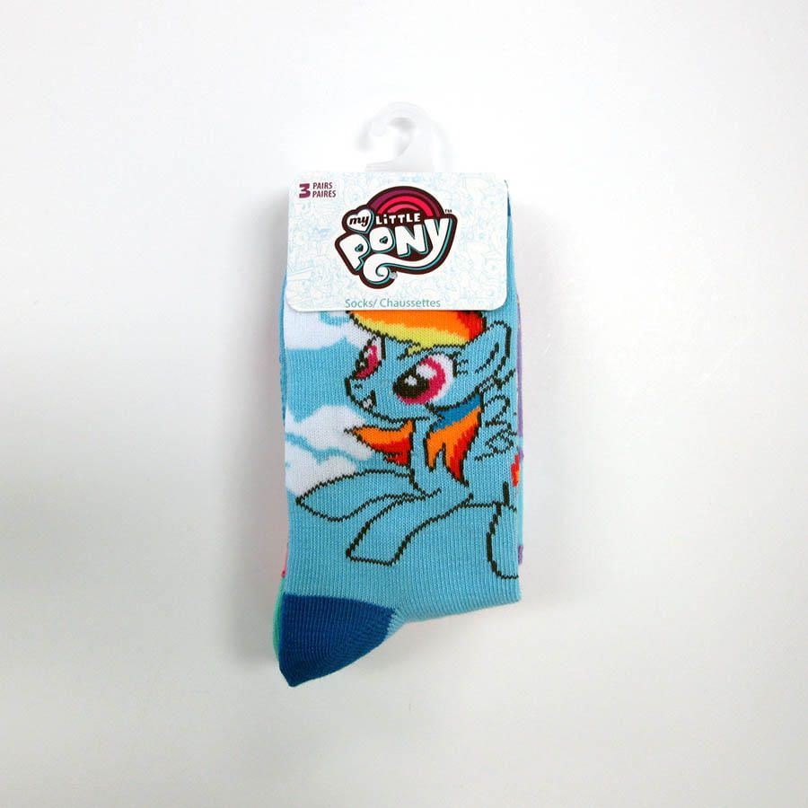 My Little Pony Girls' 3 Pack Crew Socks