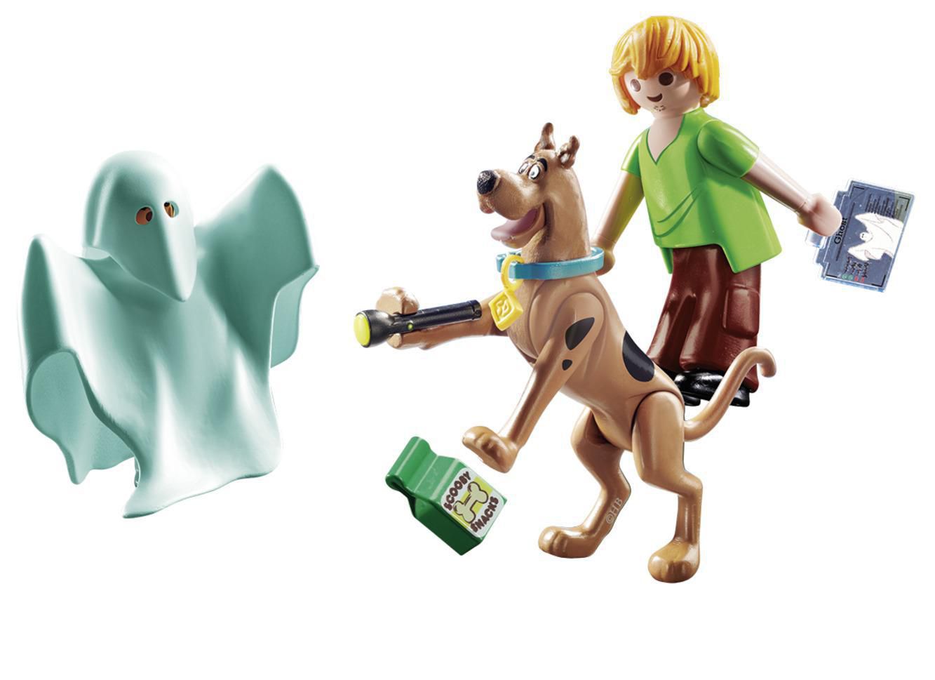 Playmobil SCOOBY-DOO! Scooby & Shaggy with Ghost 70287 Play Set, Age 4+, 19  pcs