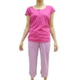 thumbnail image 1 of George Ladies' Henley & Capri PJ Set - plus, 1 of 1